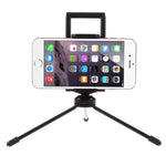 Multi-functional Mini Metal Tripod + Dual Clamps for iPhone iPad Samsung Smartphone Tablets