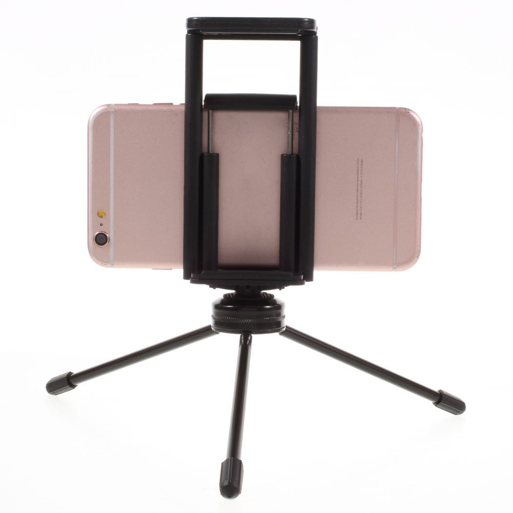 Multi-functional Mini Metal Tripod + Dual Clamps for iPhone iPad Samsung Smartphone Tablets
