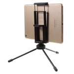 Multi-functional Mini Metal Tripod + Dual Clamps for iPhone iPad Samsung Smartphone Tablets