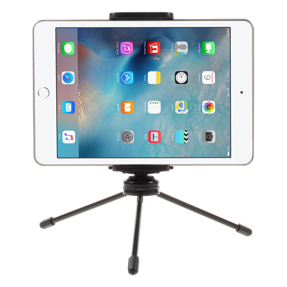 Multi-functional Mini Metal Tripod + Dual Clamps for iPhone iPad Samsung Smartphone Tablets