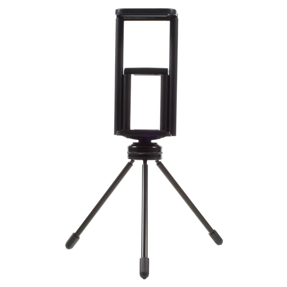 Multi-functional Mini Metal Tripod + Dual Clamps for iPhone iPad Samsung Smartphone Tablets