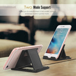 For iPhone Samsung Phone Bracket 6-angle Adjustment Portable Fold-up Desktop Holder Stand