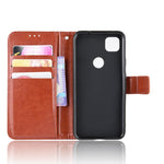 Crazy Horse Skin PU Leather Wallet Mobile Phone Shell for Google Pixel 4a 4G
