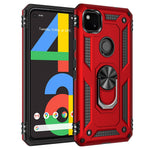 Hybrid PC TPU-cover til Google Pixel 4a 4G med støttefod Armor-cover