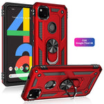 Hybrid PC TPU-cover til Google Pixel 4a 4G med støttefod Armor-cover