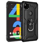 Hybrid PC TPU-cover til Google Pixel 4a 4G med støttefod Armor-cover