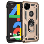 Hybrid PC TPU-cover til Google Pixel 4a 4G med støttefod Armor-cover