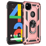 Hybrid PC TPU-cover til Google Pixel 4a 4G med støttefod Armor-cover