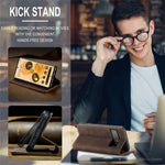 CASEME 013 Series Compatible for Google Pixel 6 Pro Mobile Phone Case Wallet Anti-Drop Magnetic Auto-absorbed PU Leather Flip Phone Cover