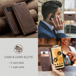 CASEME 013 Series Compatible for Google Pixel 6 Pro Mobile Phone Case Wallet Anti-Drop Magnetic Auto-absorbed PU Leather Flip Phone Cover
