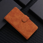 Comfortable Skin-touch Feeling Anti-scratch PU Leather Stand Phone Cover Wallet Case for Google Pixel 6a