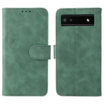 Comfortable Skin-touch Feeling Anti-scratch PU Leather Stand Phone Cover Wallet Case for Google Pixel 6a