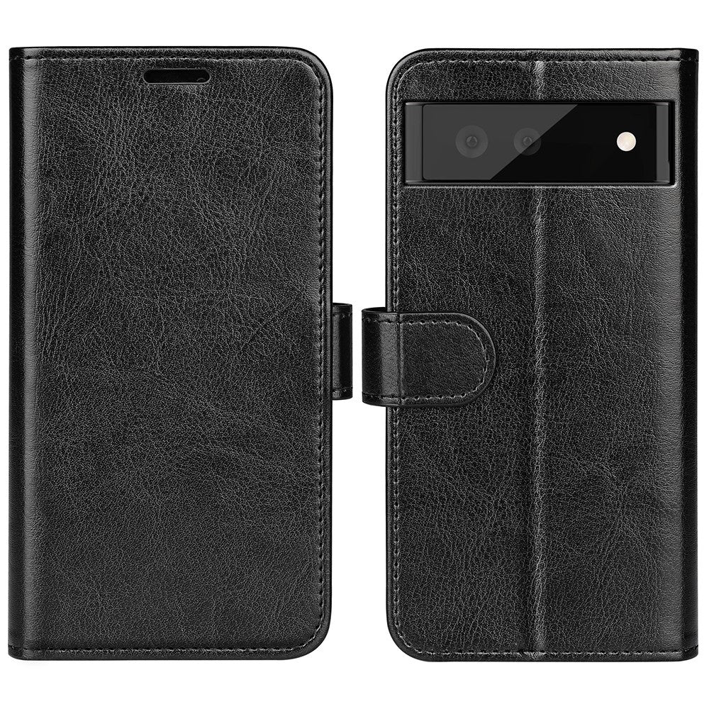 For Google Pixel 7 Pro 5G Crazy Horse Texture Phone Case PU Leather All-round Protection Stand Wallet Cover