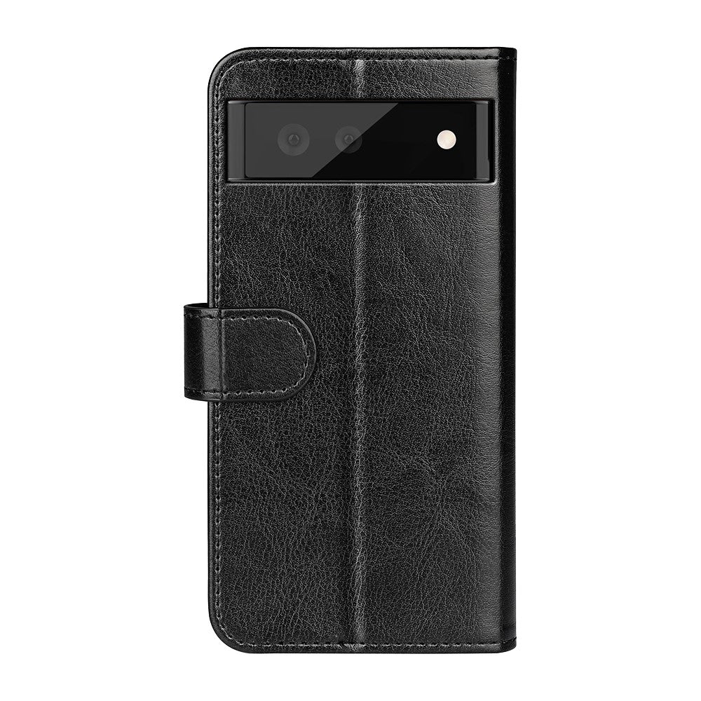 For Google Pixel 7 Pro 5G Crazy Horse Texture Phone Case PU Leather All-round Protection Stand Wallet Cover