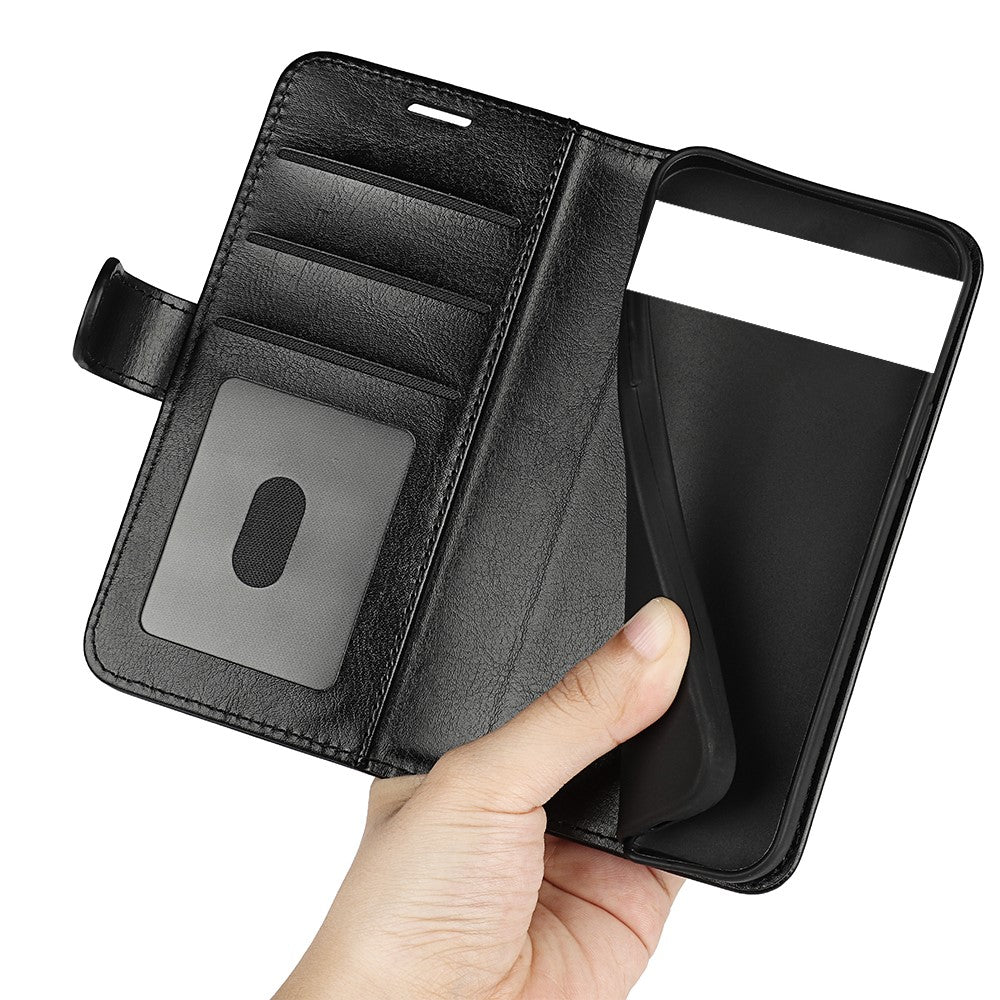 For Google Pixel 7 Pro 5G Crazy Horse Texture Phone Case PU Leather All-round Protection Stand Wallet Cover