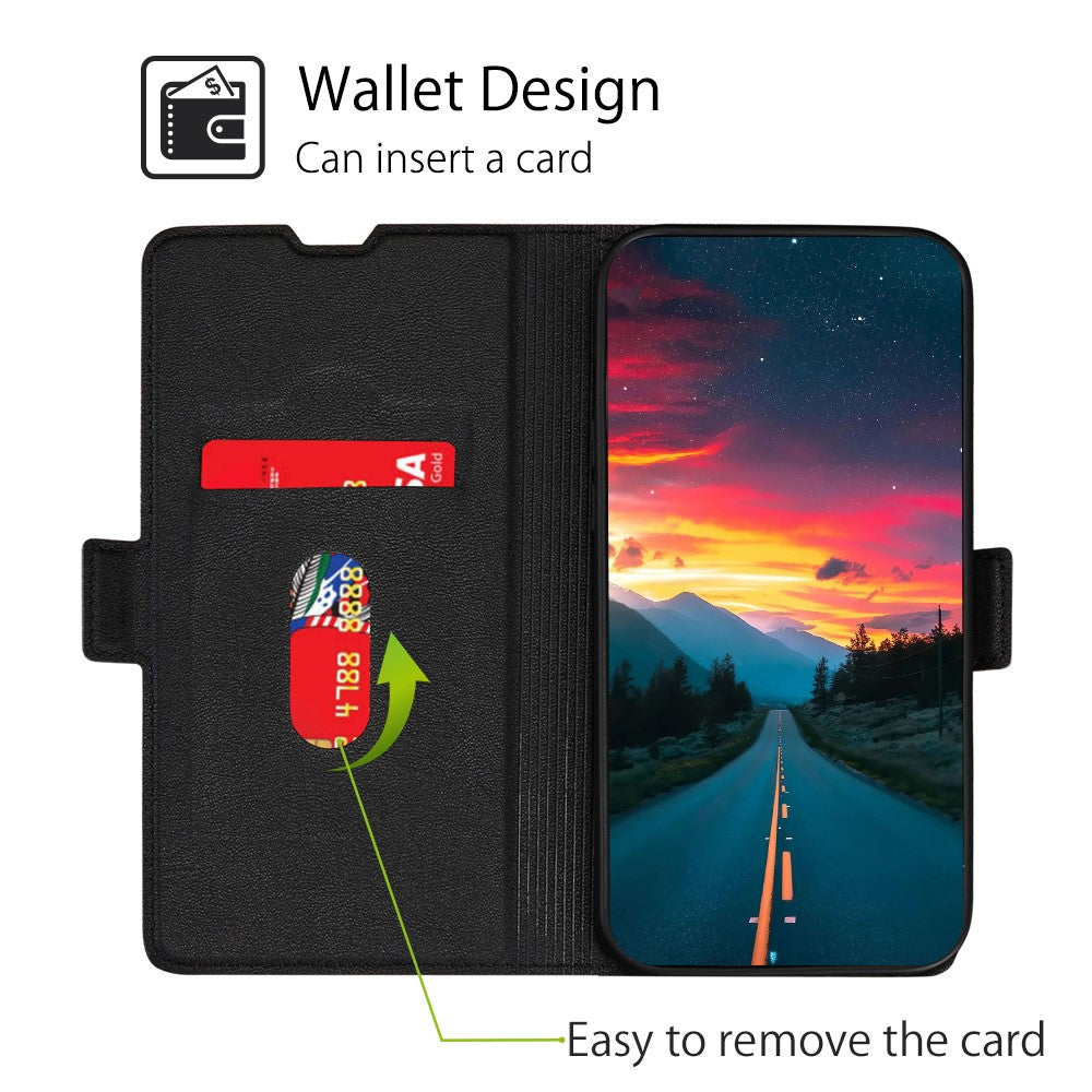 Ultra-Thin PU Leather Case for Google Pixel 7 5G Drop-Proof Stand Phone Cover Side Magnetic Closure Case with Card Slot