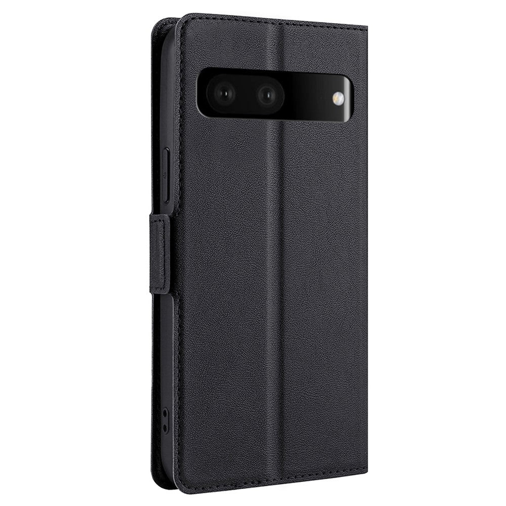 Ultra-Thin PU Leather Case for Google Pixel 7 5G Drop-Proof Stand Phone Cover Side Magnetic Closure Case with Card Slot