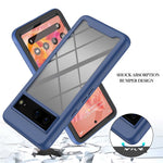 For Google Pixel 7 5G YB PC Series-6 Built-In PET Screen Film Phone Cover, Shockproof TPU+PC Detachable Shell