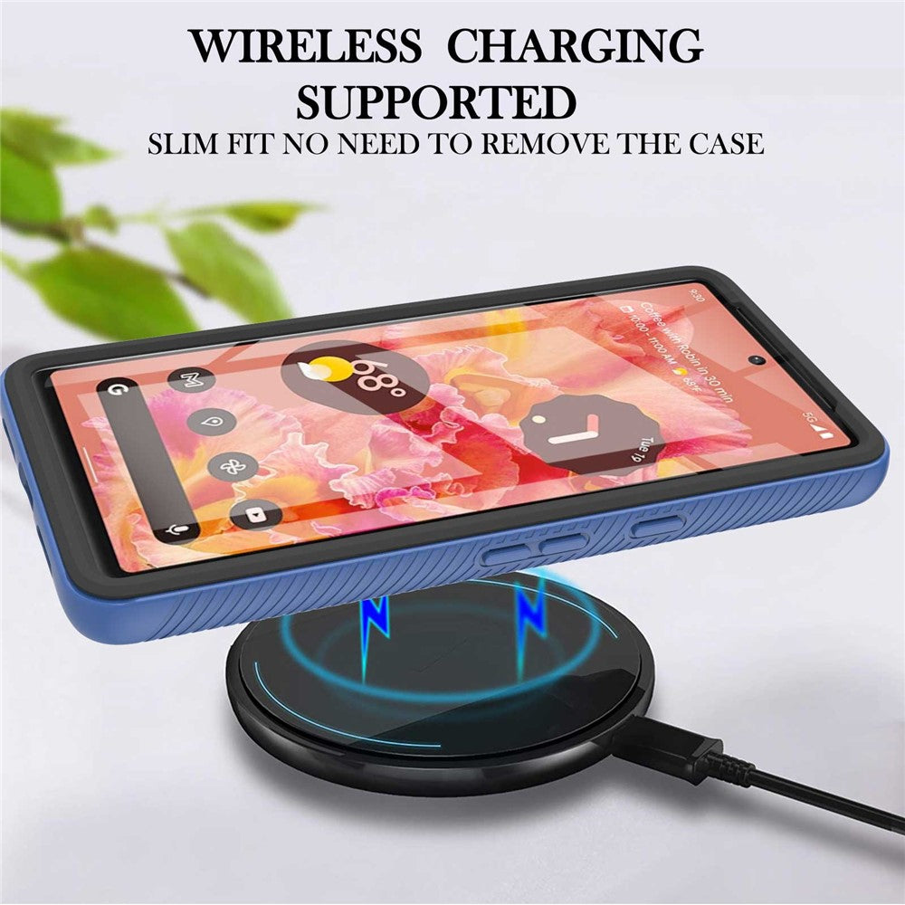 For Google Pixel 7 5G YB PC Series-6 Built-In PET Screen Film Phone Cover, Shockproof TPU+PC Detachable Shell