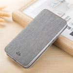 VILI DMX Cross Texture-kortpladslædercover med stander til Asus Zenfone 5Z ZS620KL/5 ZE620KL