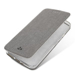 VILI DMX Cross Texture-kortpladslædercover med stander til Asus Zenfone 5Z ZS620KL/5 ZE620KL