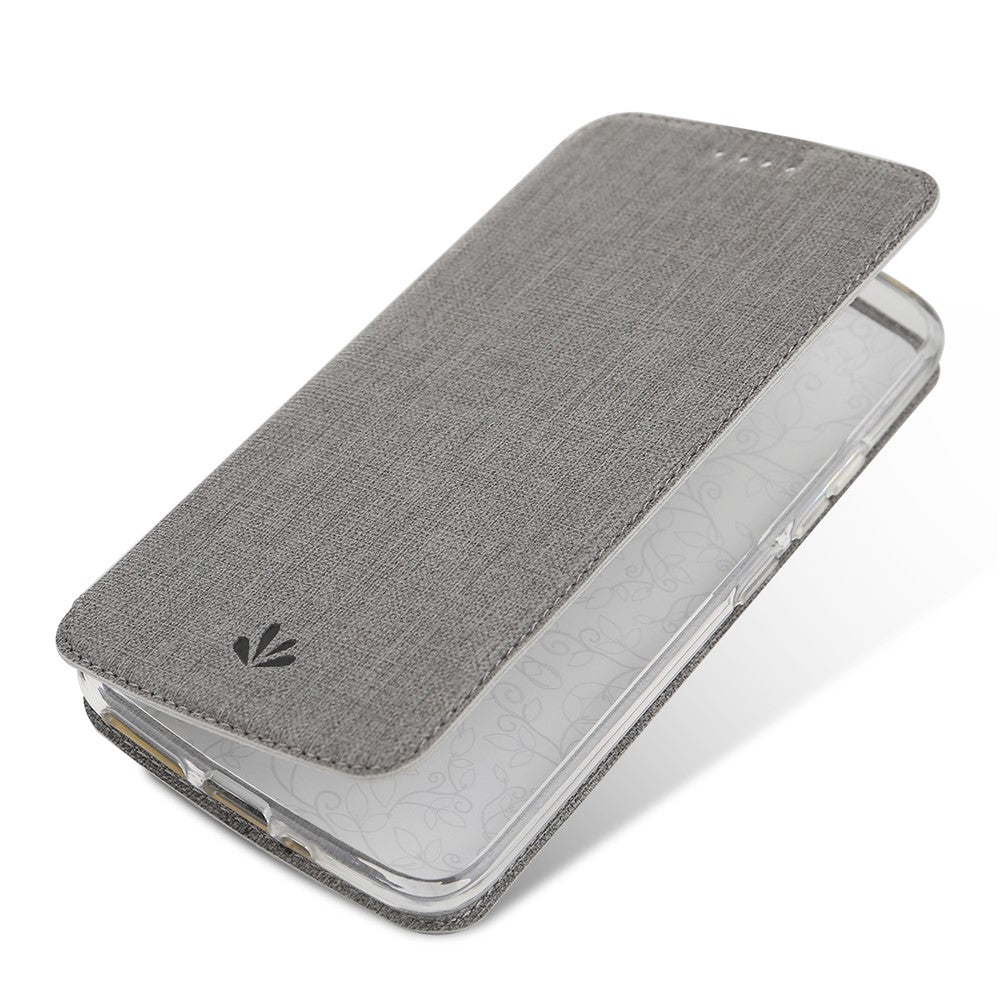 VILI DMX Cross Texture-kortpladslædercover med stander til Asus Zenfone 5Z ZS620KL/5 ZE620KL