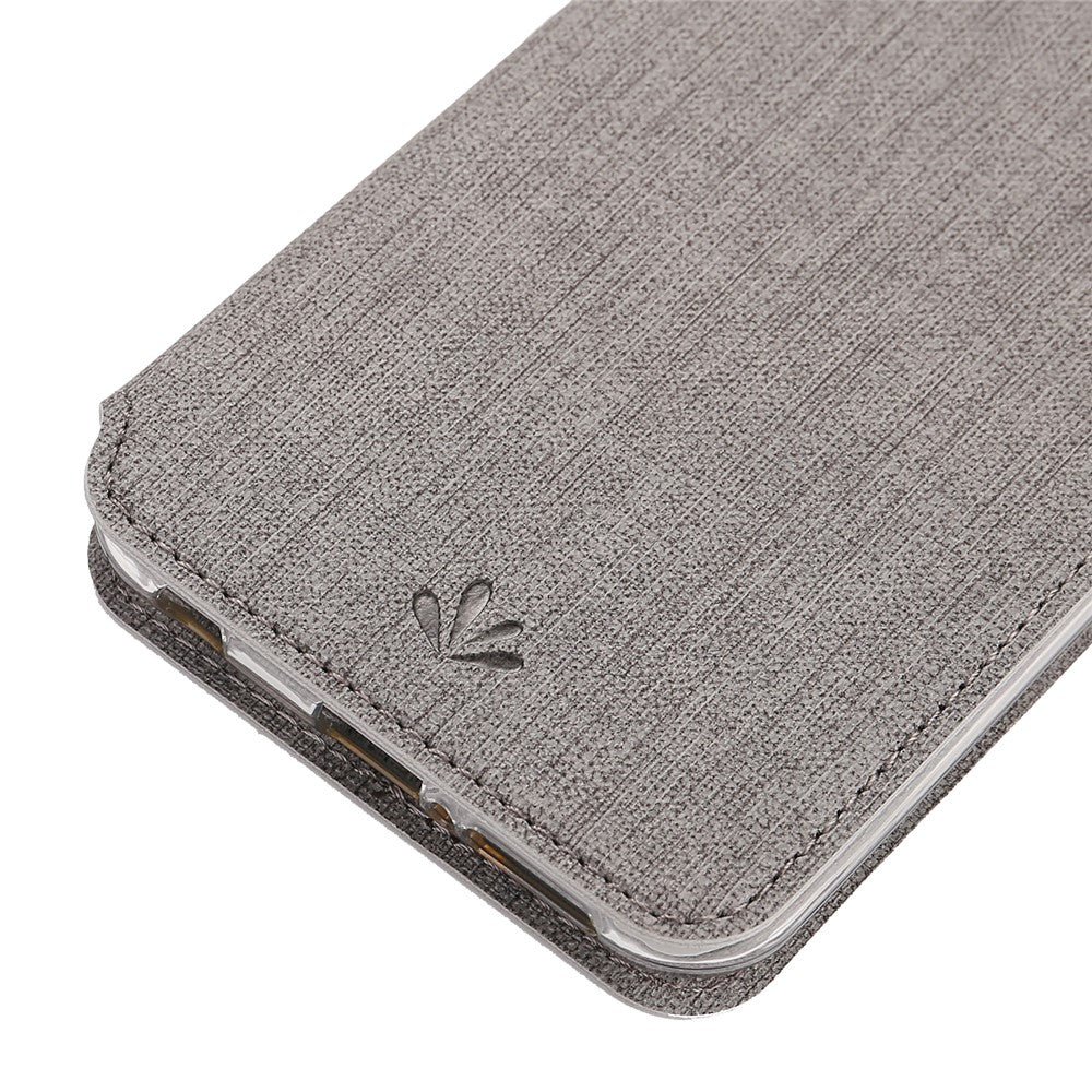 VILI DMX Cross Texture-kortpladslædercover med stander til Asus Zenfone 5Z ZS620KL/5 ZE620KL