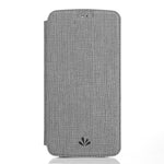 VILI DMX Cross Texture-kortpladslædercover med stander til Asus Zenfone 5Z ZS620KL/5 ZE620KL