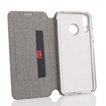 VILI DMX Cross Texture-kortpladslædercover med stander til Asus Zenfone 5Z ZS620KL/5 ZE620KL