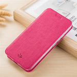 VILI DMX Cross Texture-kortpladslædercover med stander til Asus Zenfone 5Z ZS620KL/5 ZE620KL
