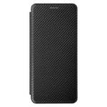 Mobiltelefonstativ cover med kulfibertekstur til Asus ROG Phone 5, automatisk absorberende lædercover