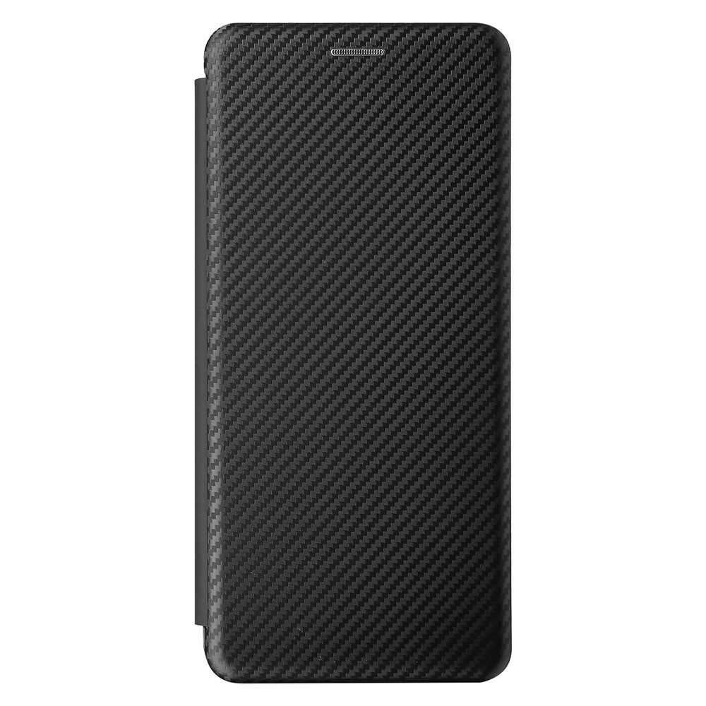 Mobiltelefonstativ cover med kulfibertekstur til Asus ROG Phone 5, automatisk absorberende lædercover