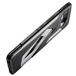 Carbon Fiber Texture Precise Cut-Out Well-Protected TPU Phone Protector Cover for Asus ROG Phone 5