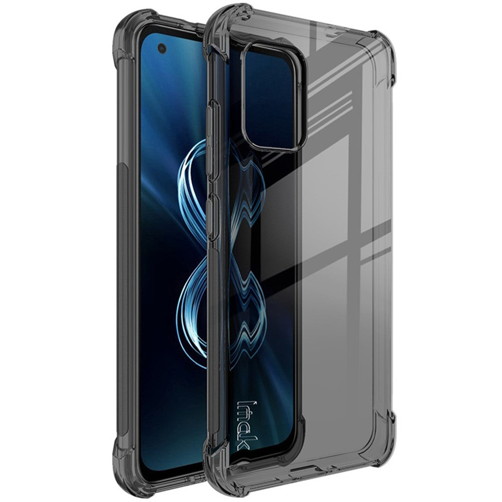 IMAK Fleksibelt TPU-cover Stødabsorberende cover med High Definition skærmbeskytter til Asus Zenfone 8 ZS590KS