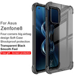 IMAK Fleksibelt TPU-cover Stødabsorberende cover med High Definition skærmbeskytter til Asus Zenfone 8 ZS590KS