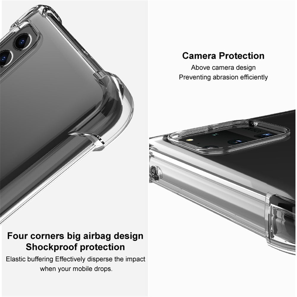 IMAK Fleksibelt TPU-cover Stødabsorberende cover med High Definition skærmbeskytter til Asus Zenfone 8 ZS590KS
