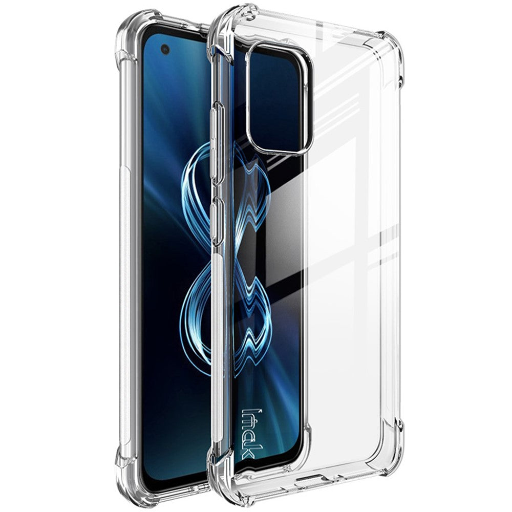 IMAK Fleksibelt TPU-cover Stødabsorberende cover med High Definition skærmbeskytter til Asus Zenfone 8 ZS590KS