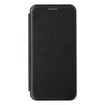 Carbon Fiber Texture Auto-absorbed Leather Cell Phone Case Shell with Card Holder for Asus Zenfone 8