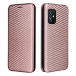 Carbon Fiber Texture Auto-absorbed Leather Cell Phone Case Shell with Card Holder for Asus Zenfone 8