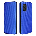 Carbon Fiber Texture Auto-absorbed Leather Cell Phone Case Shell with Card Holder for Asus Zenfone 8