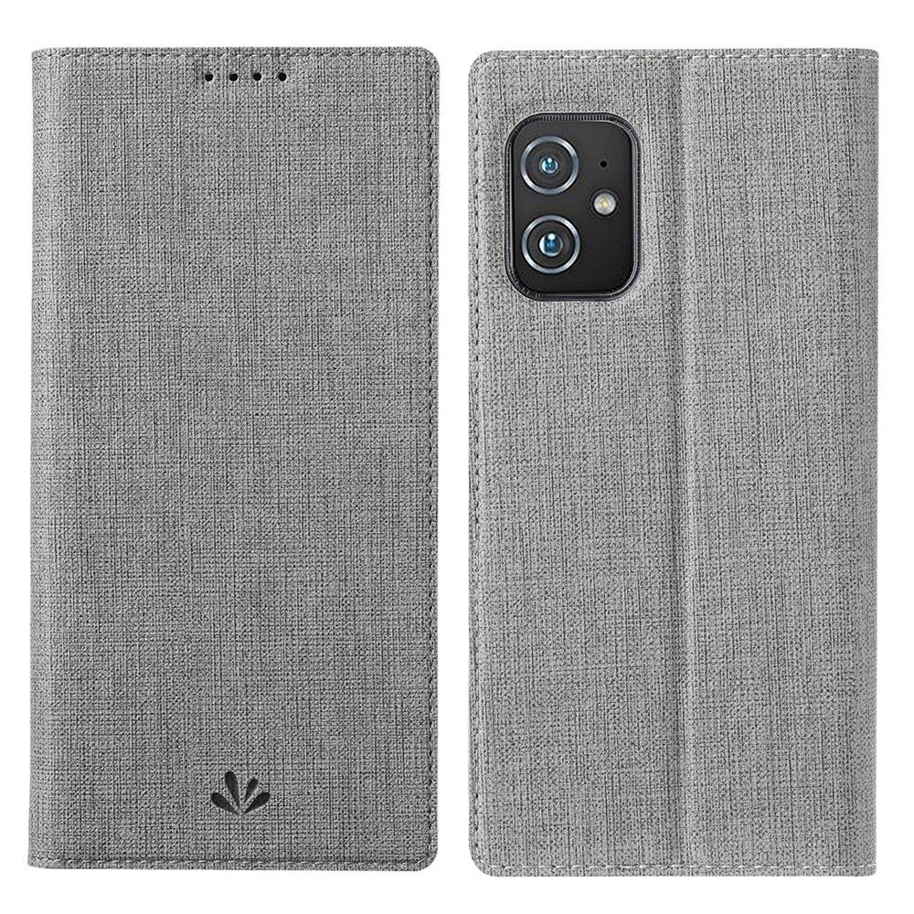 VILI DMX Cross Texture læderetui med kortholder til Asus Zenfone 8 (ZS590KS/ZS673KS)