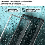 IMAK Transparent Shockproof Flexible TPU Airbag Anti-Drop Case Cover with Screen Protector Film for Asus ROG Phone 5 / 5s