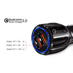QC 3.0 Dual USB Telefon Tablet Hurtigoplader Biloplader Adapter til AiPower Opladning