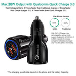 QC 3.0 Dual USB Telefon Tablet Hurtigoplader Biloplader Adapter til AiPower Opladning