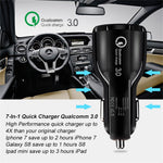 QC 3.0 Dual USB Telefon Tablet Hurtigoplader Biloplader Adapter til AiPower Opladning
