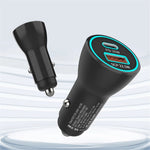 PD 36W+SCP 22.5W 2-ports hurtigopladende biloplader 58.5W maks. cigarettænderadapter til iPhone 12 Pro Max Huawei P40 Pro P30