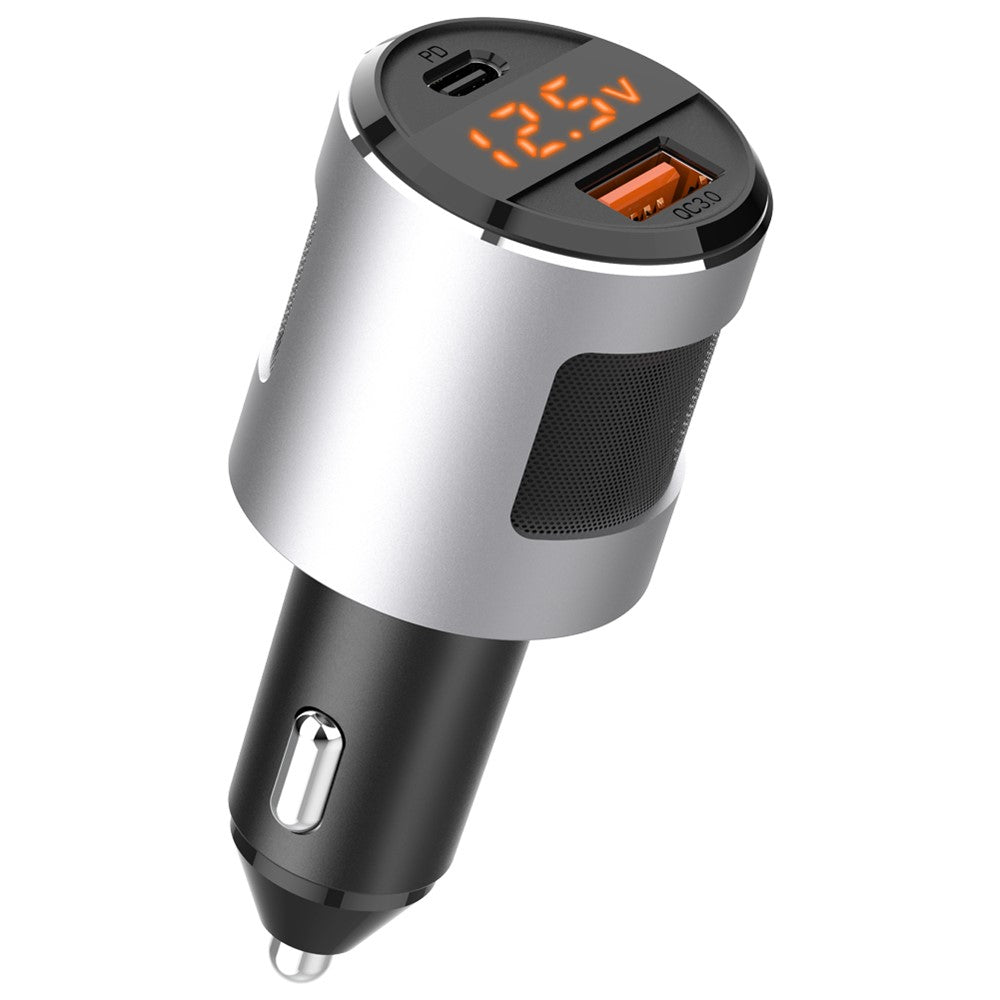 SC01 USB Billader 18W QC3.0 65W PD Type C Dobbeltport Bilhurtigoplader Adapter