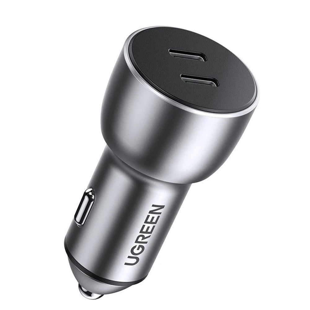 UGREEN 70594 60W Dual USB-C Ports PD Fast Charging Phone Car Charger Power Adapter