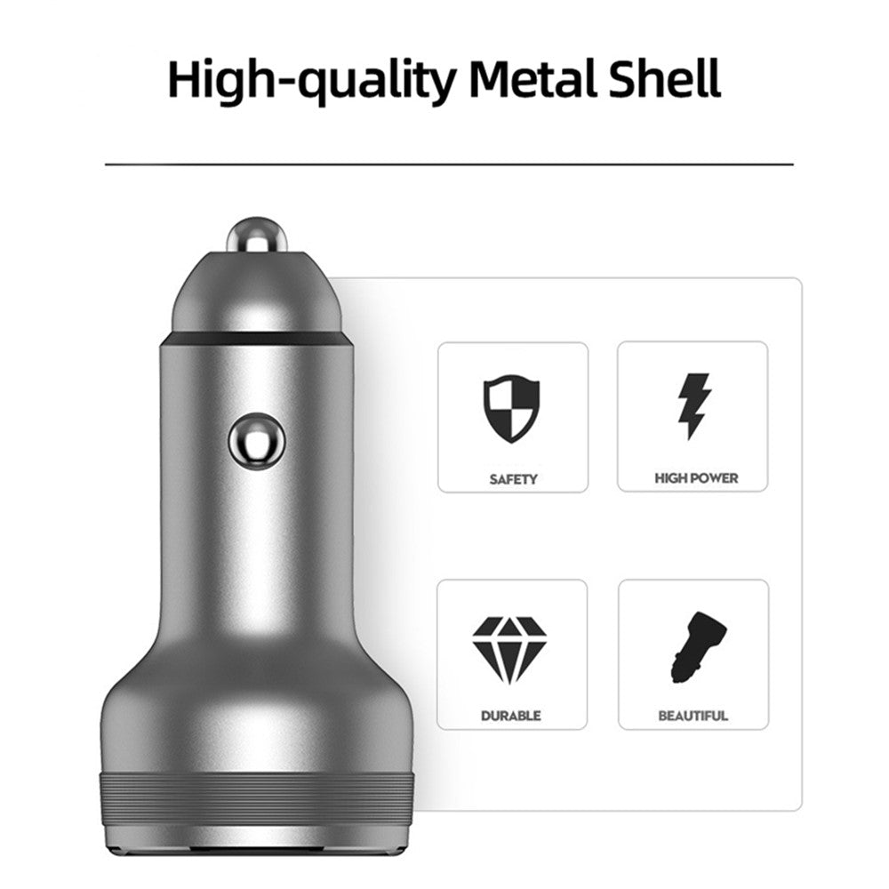 65W Dual Ports Car Charger Phone Charging Adapter for OnePlus 9R/9 Pro/8T/8 Pro/7T Pro/7/6T Warp Charge Fast Charger
