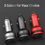 65W Dual Ports Car Charger Phone Charging Adapter for OnePlus 9R/9 Pro/8T/8 Pro/7T Pro/7/6T Warp Charge Fast Charger